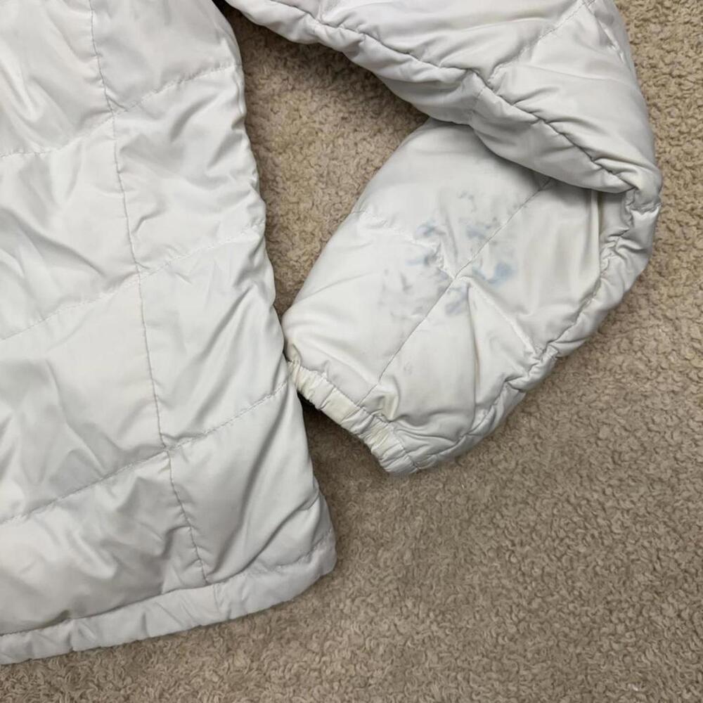 North Face Down Puffer Jacket White Used *flawed*… - image 7